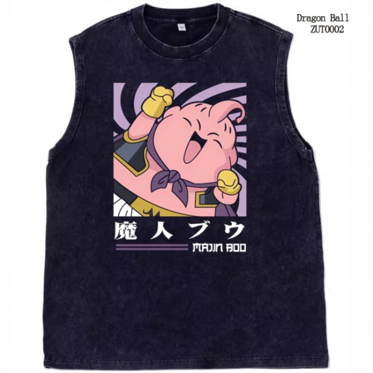 DRAGON BALL Anime peripheral pure cotton washed water used vest T-shirt  from S to 2XL  ZUT0002