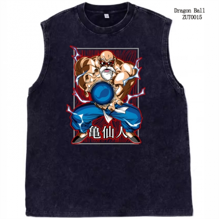 DRAGON BALL Anime peripheral pure cotton washed water used vest T-shirt  from S to  ZUT0015