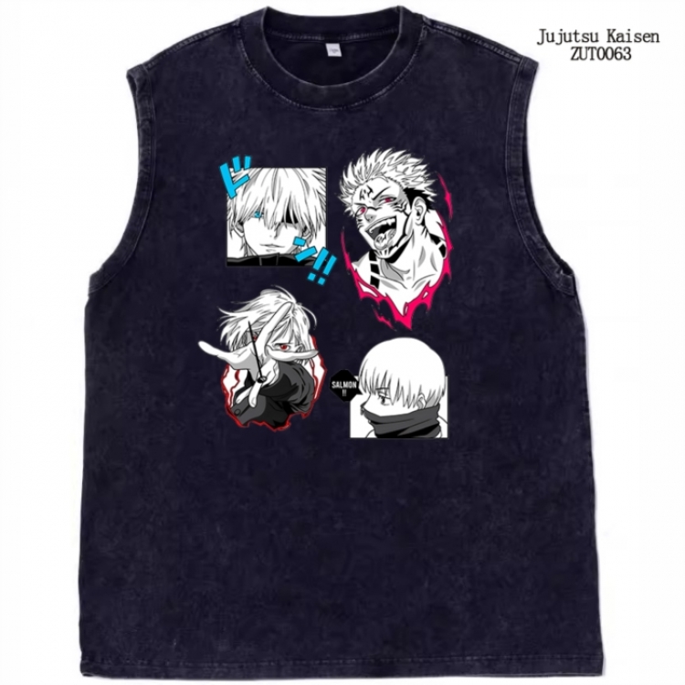 Jujutsu Kaisen Anime peripheral printed pure cotton vest T-shirt from S to 2XL ZUT0063