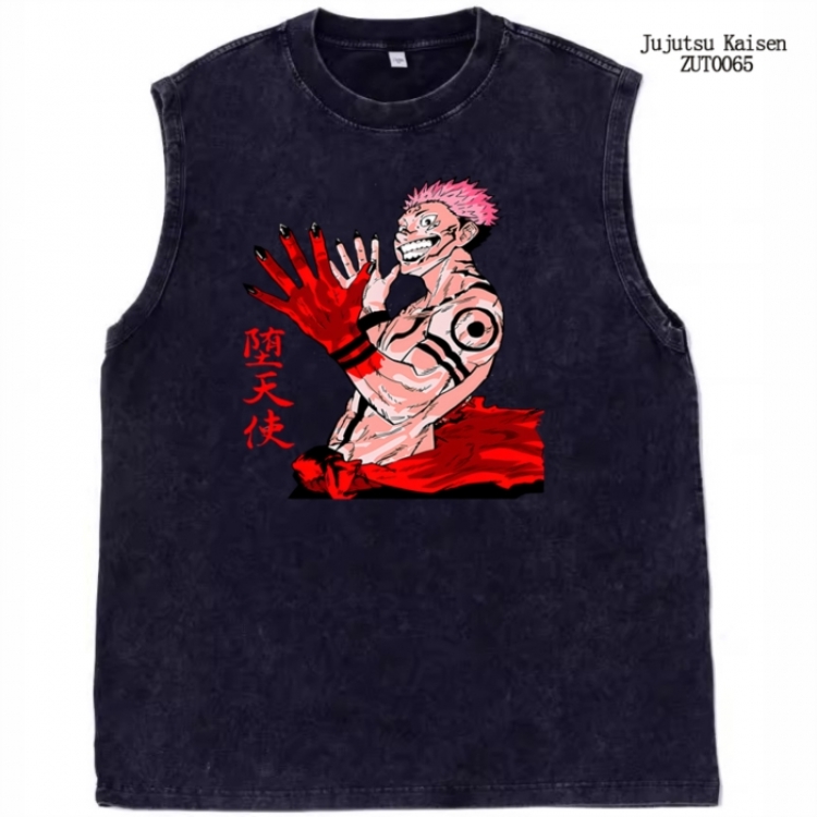 Jujutsu Kaisen Anime peripheral printed pure cotton vest T-shirt from S to 2XL ZUT0065