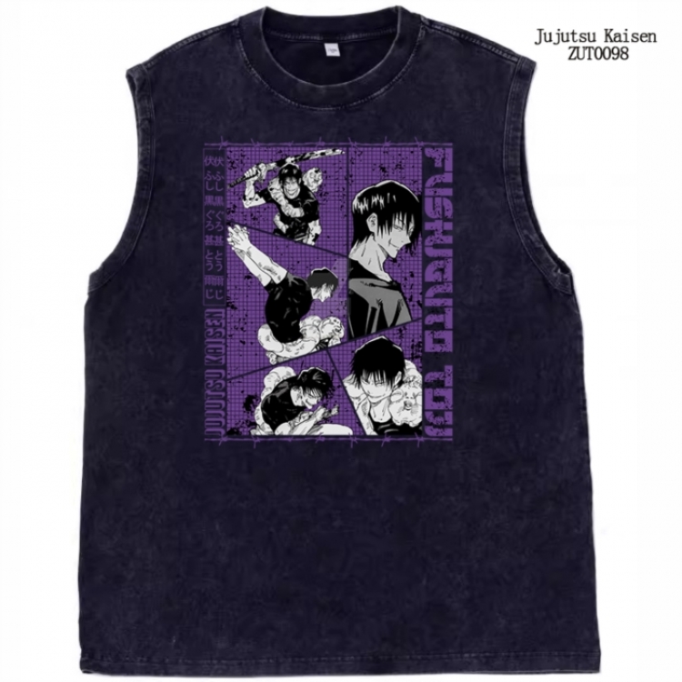 Jujutsu Kaisen Anime peripheral printed pure cotton vest T-shirt from S to 2XL ZUT0098