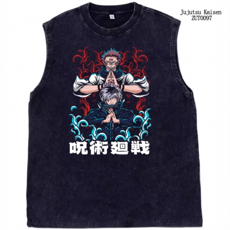 Jujutsu Kaisen Anime peripheral printed pure cotton vest T-shirt from S to 2XL ZUT0097
