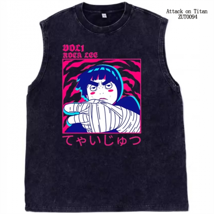 Shingeki no Kyojin Anime peripheral printed pure cotton vest T-shirt from S to 2XL