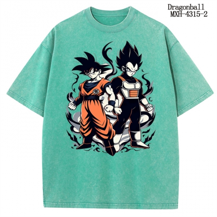 DRAGON BALL Anime peripheral pure cotton washed and worn T-shirt from S to 2XL MXH-4315-2