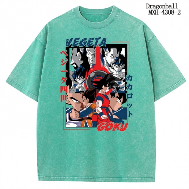 DRAGON BALL Anime peripheral pure cotton washed and worn T-shirt from S to 2XL MXH-4308-2