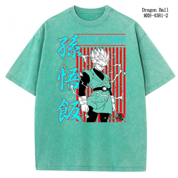 DRAGON BALL Anime peripheral pure cotton washed and worn T-shirt from S to 2XL MXH-4403-1