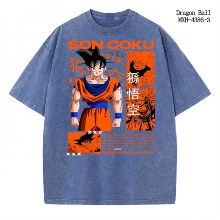 DRAGON BALL Anime peripheral pure cotton washed and worn T-shirt from S to   MXH-4386-3