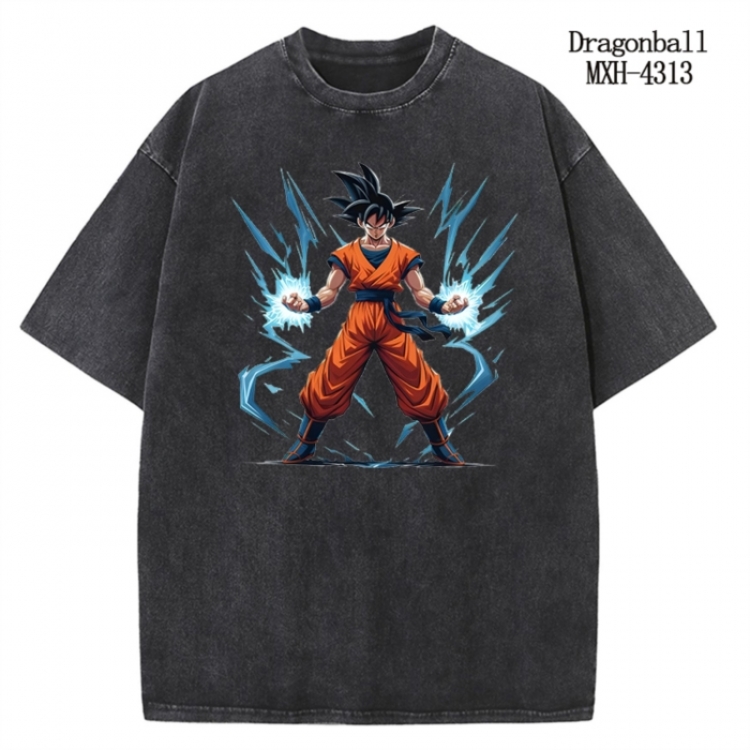 DRAGON BALL Anime peripheral pure cotton washed and worn T-shirt from S to 2XL  MXH-4313