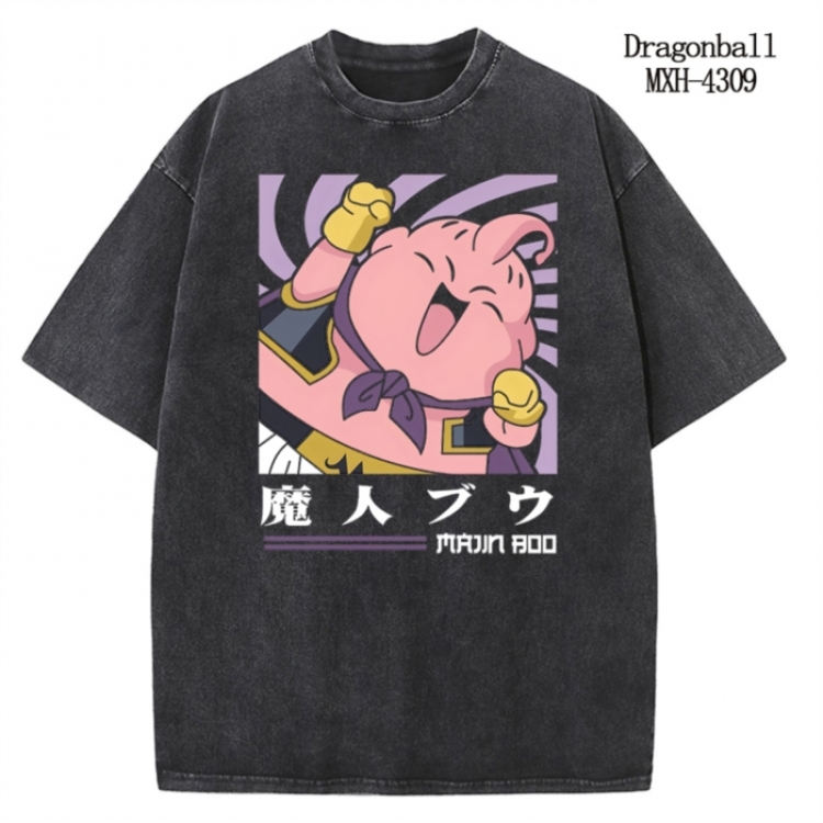 DRAGON BALL Anime peripheral pure cotton washed and worn T-shirt from S to 2XL  MXH-4309