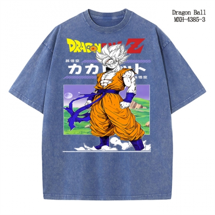 DRAGON BALL Anime peripheral pure cotton washed and worn T-shirt from S to 2XL MXH-4385-3