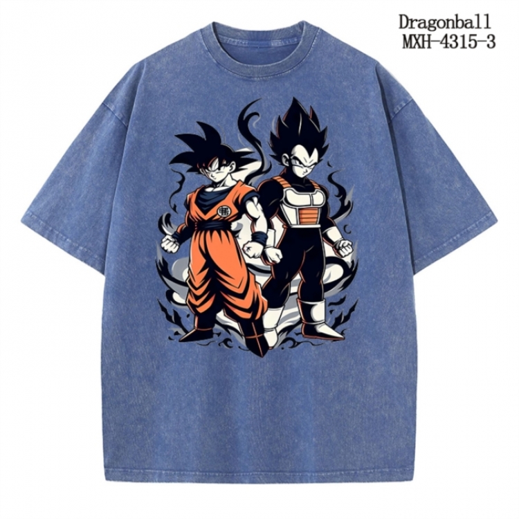 DRAGON BALL Anime peripheral pure cotton washed and worn T-shirt from S to 2XL MXH-4315-3