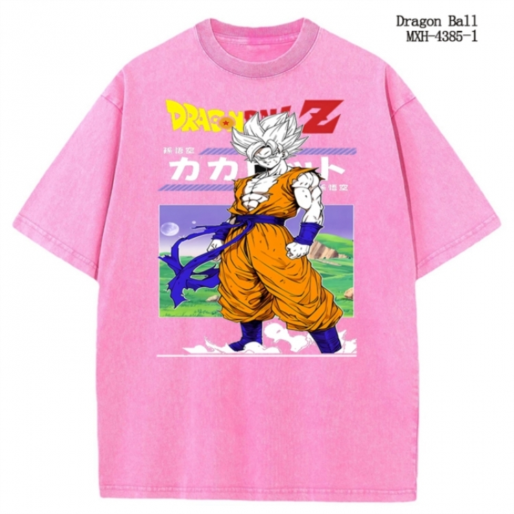 DRAGON BALL Anime peripheral pure cotton washed and worn T-shirt from S to 2XL MXH-4385-1