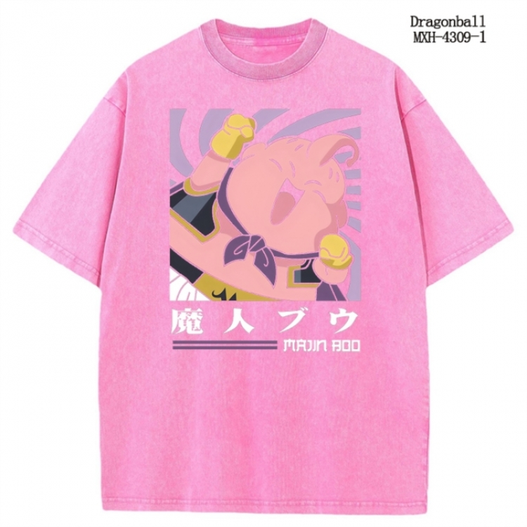 DRAGON BALL Anime peripheral pure cotton washed and worn T-shirt from S to 2XL MXH-4309-1