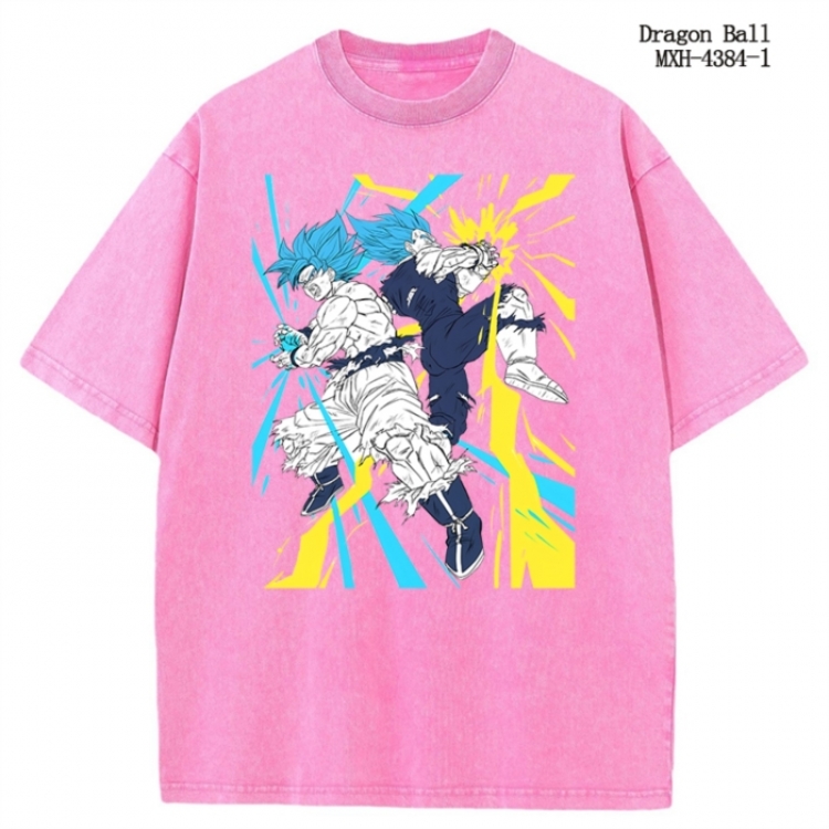 DRAGON BALL Anime peripheral pure cotton washed and worn T-shirt from S to 2XL MXH-4384-1