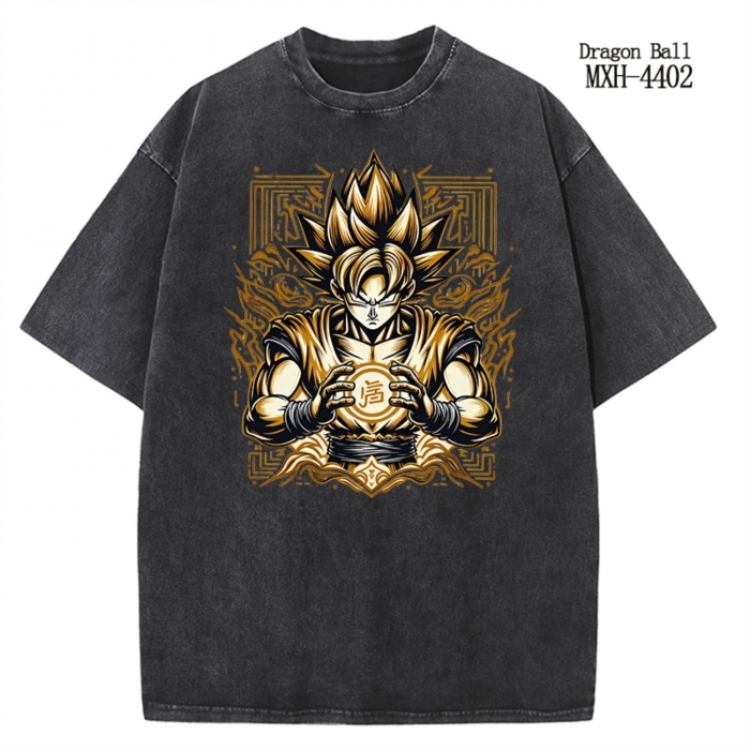 DRAGON BALL Anime peripheral pure cotton washed and worn T-shirt from S to 2XL MXH-4402