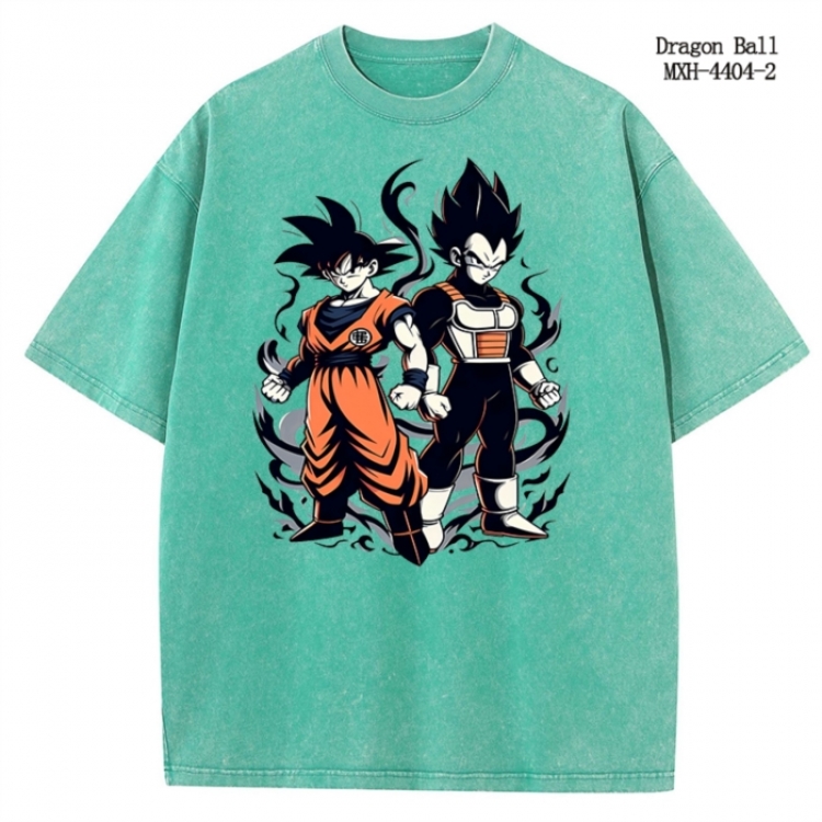 DRAGON BALL Anime peripheral pure cotton washed and worn T-shirt from S to 2XL MXH-4404-2