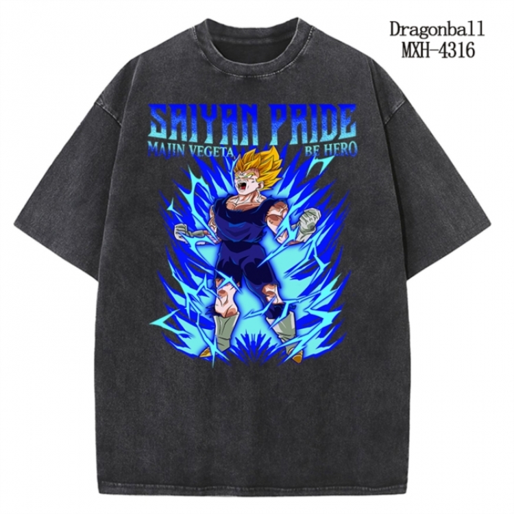 DRAGON BALL Anime peripheral pure cotton washed and worn T-shirt from S to 2XL MXH-4316