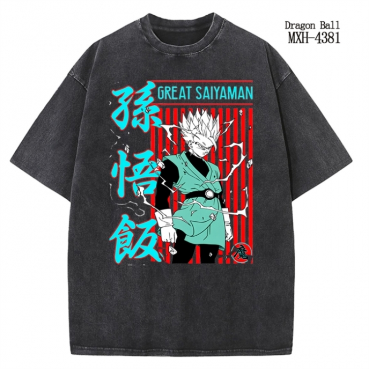 DRAGON BALL Anime peripheral pure cotton washed and worn T-shirt from S to 2XL MXH-4381