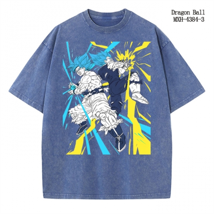 DRAGON BALL Anime peripheral pure cotton washed and worn T-shirt from S to 2XL MXH-4384-3