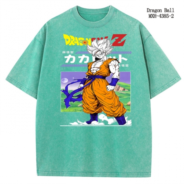 DRAGON BALL Anime peripheral pure cotton washed and worn T-shirt from S to 2XL MXH-4385-2