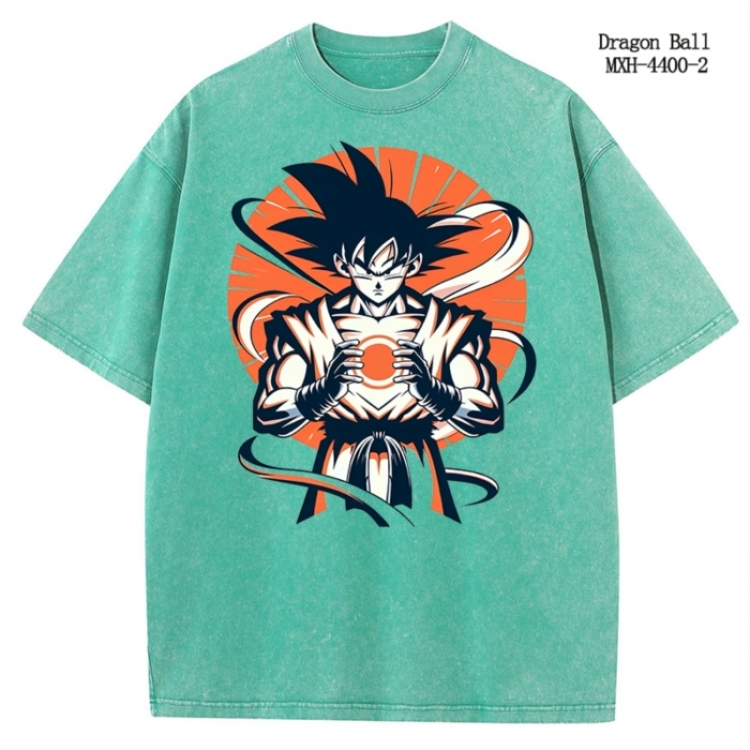 DRAGON BALL Anime peripheral pure cotton washed and worn T-shirt from S to 2XL MXH-4400-2