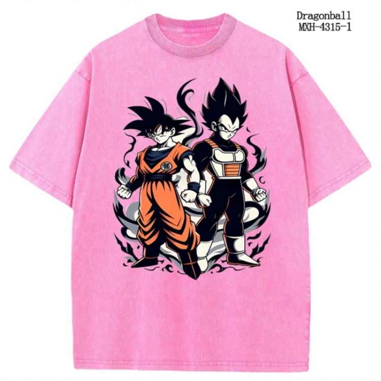 DRAGON BALL Anime peripheral pure cotton washed and worn T-shirt from S to 2XL MXH-4315-1