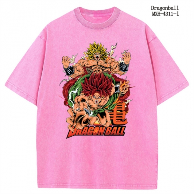 DRAGON BALL Anime peripheral pure cotton washed and worn T-shirt from S to 2XL MXH-4311-1