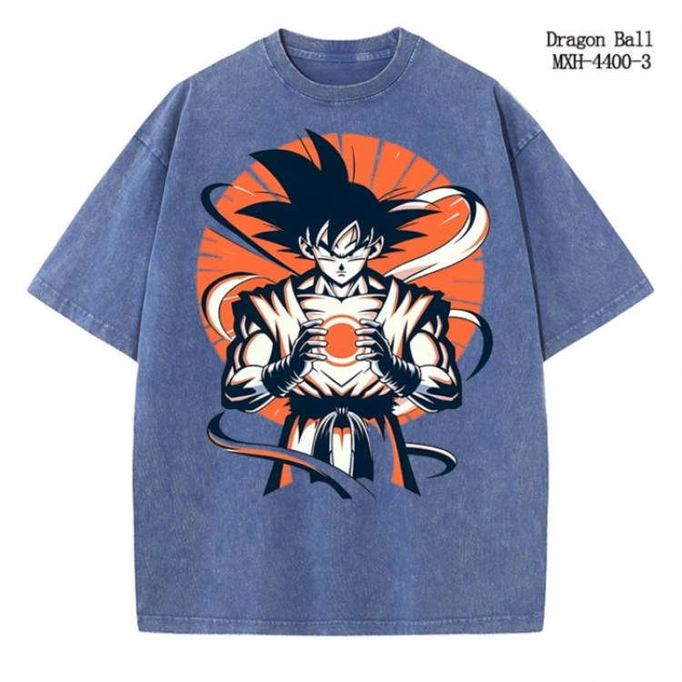 DRAGON BALL Anime peripheral pure cotton washed and worn T-shirt from S to 2XL MXH-4400-3