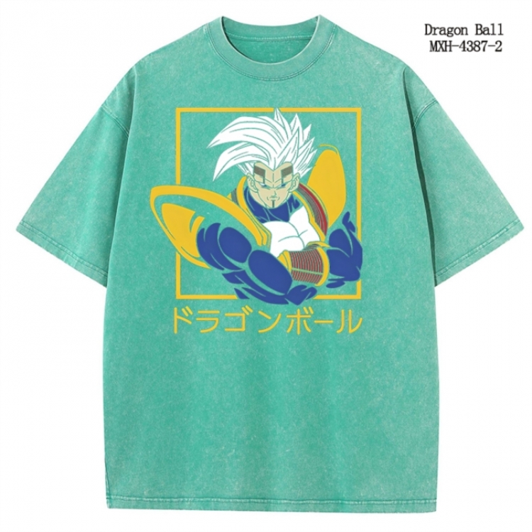DRAGON BALL Anime peripheral pure cotton washed and worn T-shirt from S to 2XL MXH-4387-2