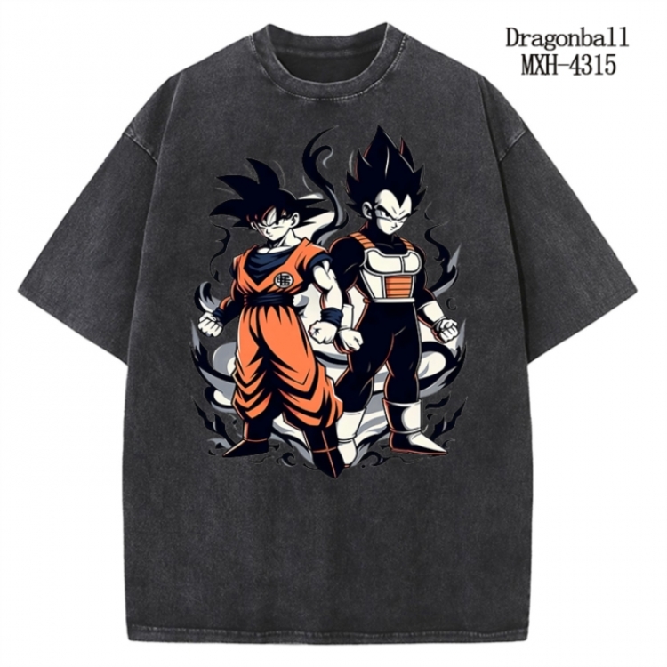 DRAGON BALL Anime peripheral pure cotton washed and worn T-shirt from S to 2XL  MXH-4315