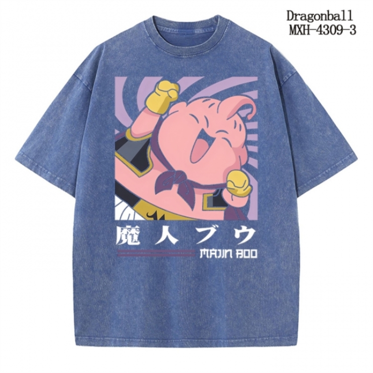 DRAGON BALL Anime peripheral pure cotton washed and worn T-shirt from S to 2XL MXH-4309-3