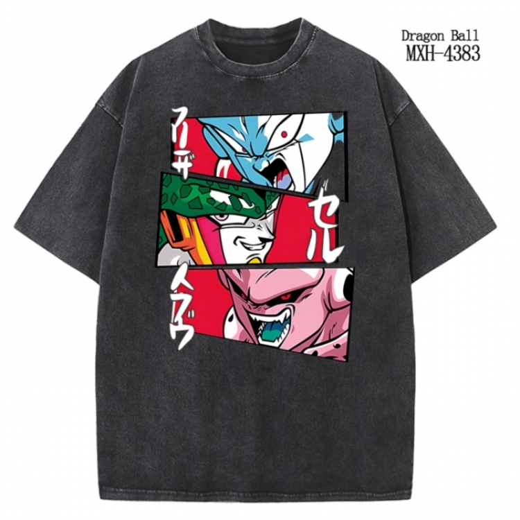 DRAGON BALL Anime peripheral pure cotton washed and worn T-shirt from S to 2XL MXH-4383