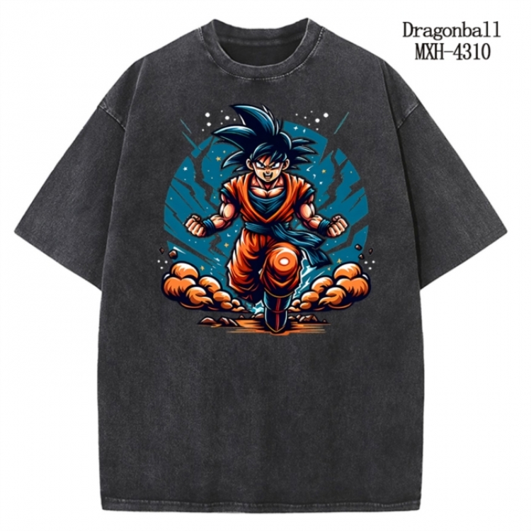 DRAGON BALL Anime peripheral pure cotton washed and worn T-shirt from S to 2XL MXH-4310