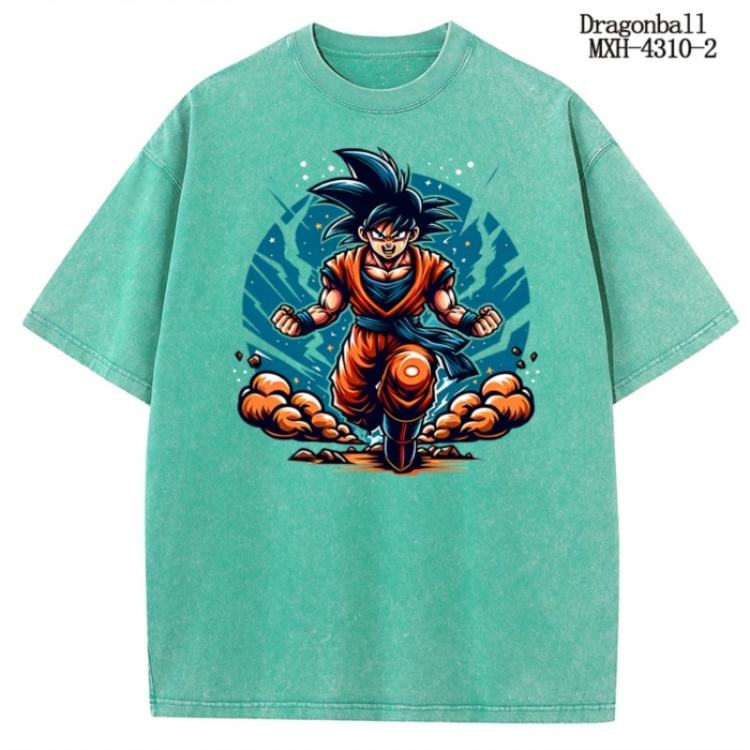 DRAGON BALL Anime peripheral pure cotton washed and worn T-shirt from S to 2XL MXH-4310-2
