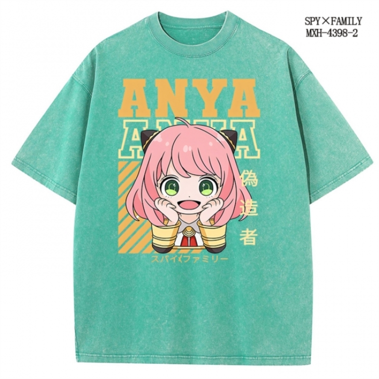 SPY×FAMILY Anime peripheral pure cotton washed and worn T-shirt from S to 2XL MXH-4398-2