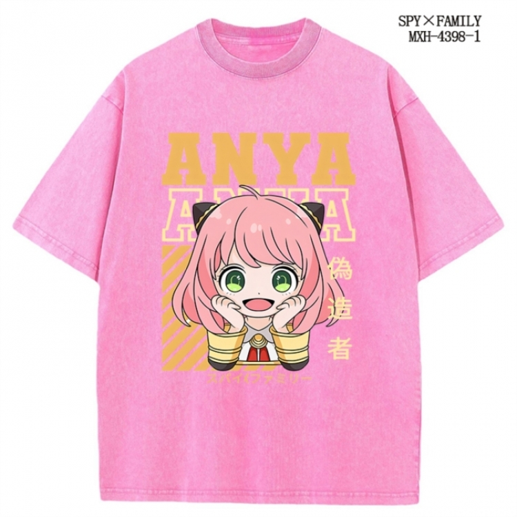 SPY×FAMILY Anime peripheral pure cotton washed and worn T-shirt from S to 2XL MXH-4398-1