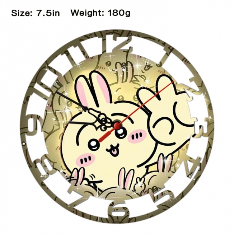 Chiikawa Anime print alarm clock wall clock personality clock packaging