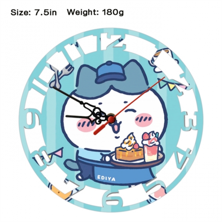 Chiikawa Anime print alarm clock wall clock personality clock packaging