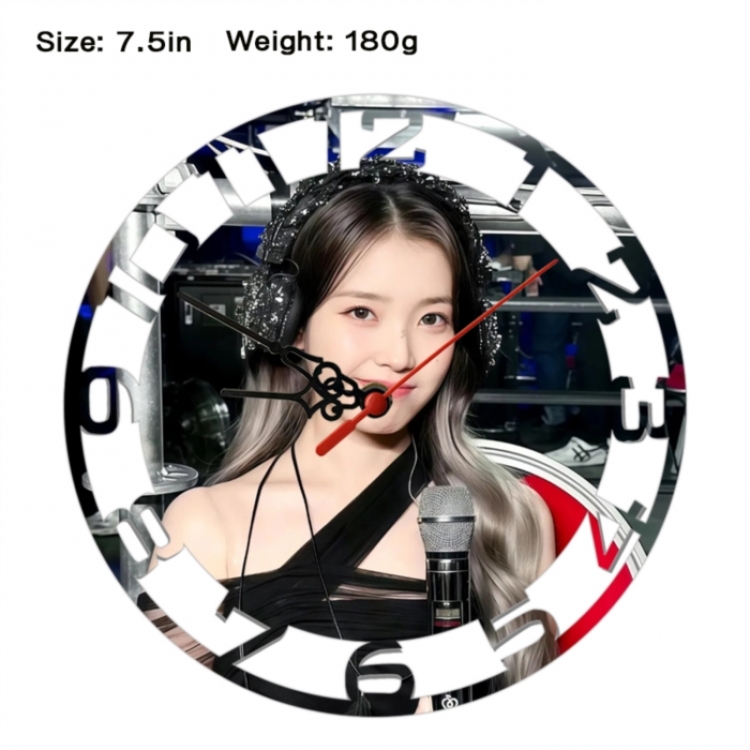 IU Anime print alarm clock wall clock personality clock packaging