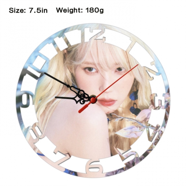IU Anime print alarm clock wall clock personality clock packaging