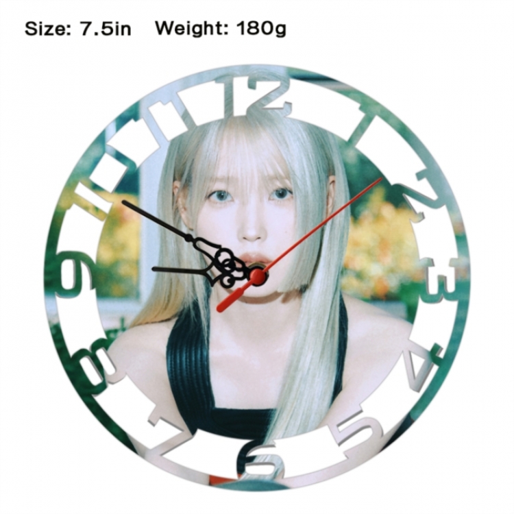 IU Anime print alarm clock wall clock personality clock packaging