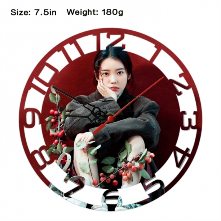 IU Anime print alarm clock wall clock personality clock packaging