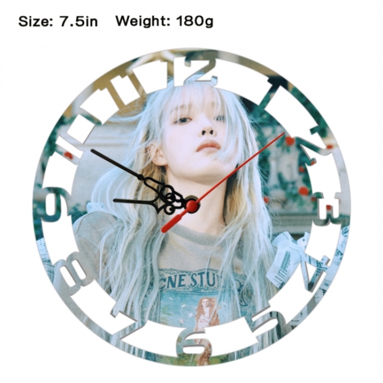 IU Anime print alarm clock wall clock personality clock packaging