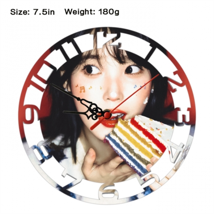 IU Anime print alarm clock wall clock personality clock packaging