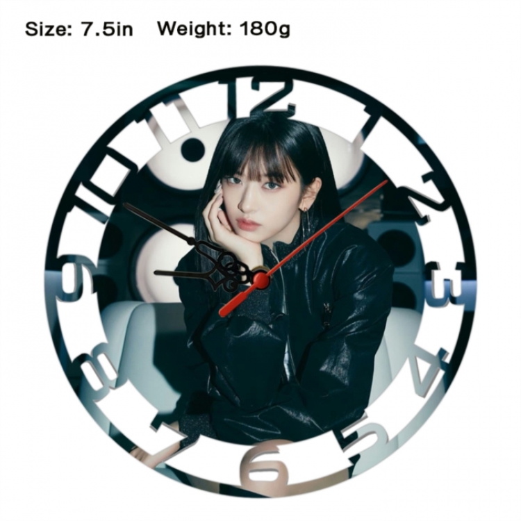IVE Anime print alarm clock wall clock personality clock packaging