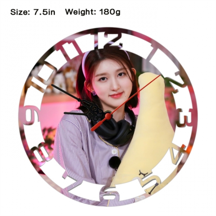 IVE Anime print alarm clock wall clock personality clock packaging