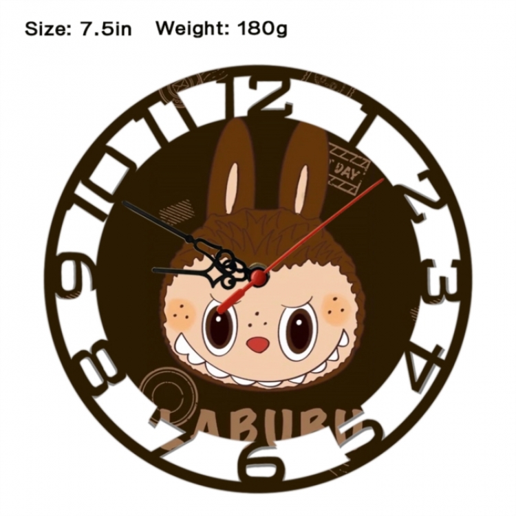 LABUBU Anime print alarm clock wall clock personality clock packaging