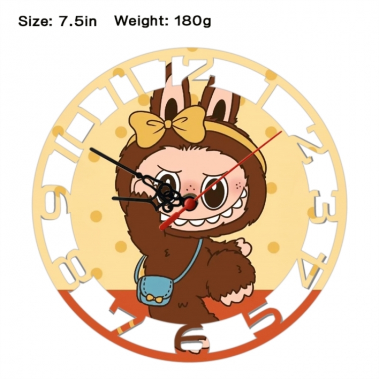 LABUBU Anime print alarm clock wall clock personality clock packaging