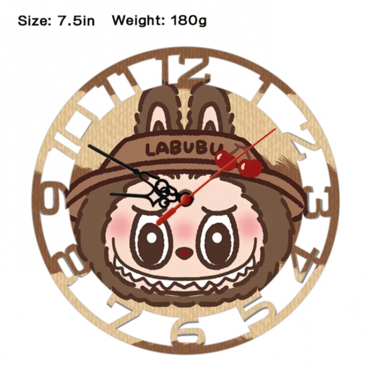 LABUBU Anime print alarm clock wall clock personality clock packaging