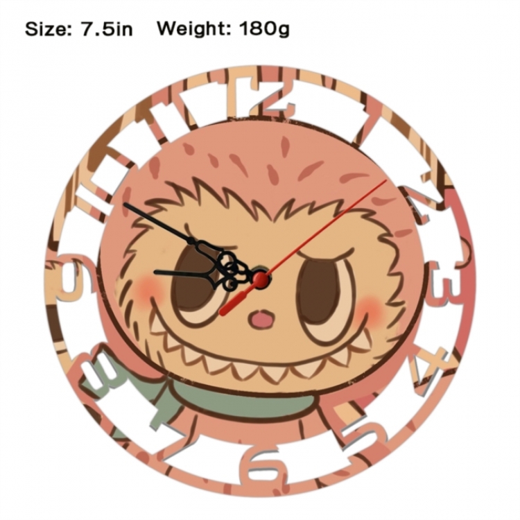 LABUBU Anime print alarm clock wall clock personality clock packaging